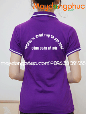 May áo phông Trường TC Nghiệp vụ và dạy nghề Công Đoàn Hà Nội