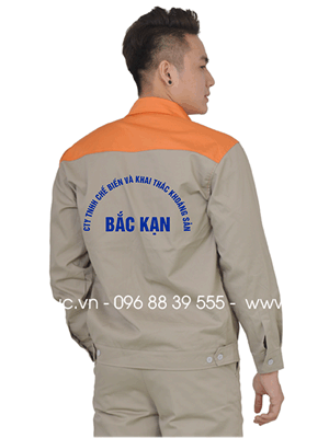 May đồng phục bảo hộ Cty TNHH chế biến và khai thác khoáng sản Bắc Kạn