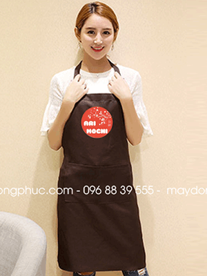 May tạp dề Quán Ari Mochi
