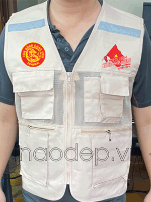 May áo gile Thanh niên tình nguyện Học nhóm THPT Cấp 3