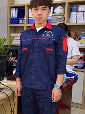 May đồng phục bảo hộ Công ty TNHH TVDVTM Khánh Linh