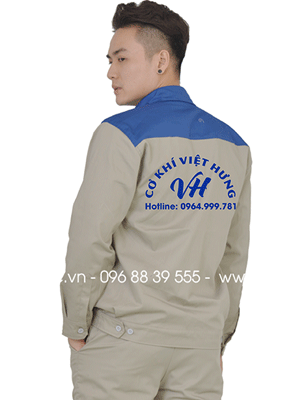 May đồng phục bảo hộ Cơ khí Việt Hưng