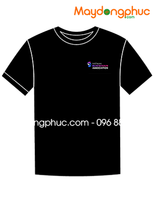 May áo phông cổ tròn Hiệp hội blockchain Việt Nam