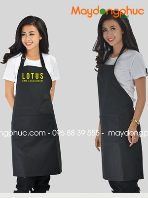 May tạp dề đồng phục Quán Lotus