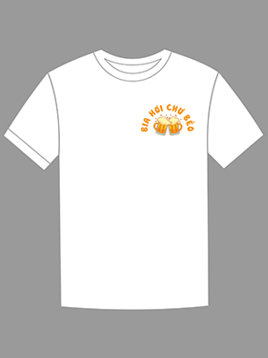 May áo phông Quán Bia hơi Chư Béo