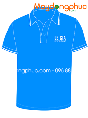 May áo phông Nhà hàng Hải sản Lê Gia