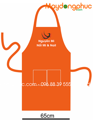 May tạp dề Tiệm Nails Nguyên Mi