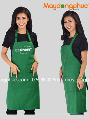 May tạp dề Siêu thị Ecomart