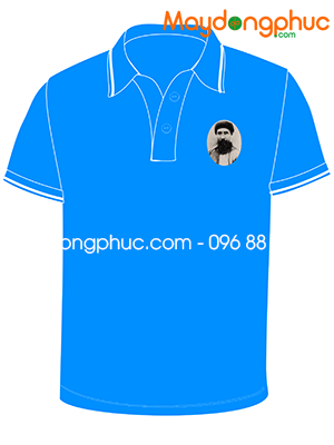 May áo polo màu xanh YA K17T-PCB Since 1987