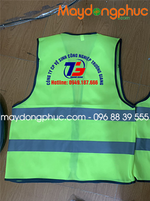 May áo gile Công ty CP vệ sinh công nghiệp Trường Giang