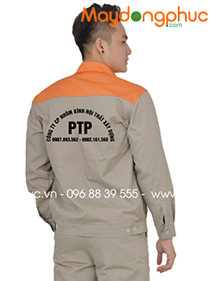 May đồng phục Công ty CP Nhôm kính Nội thất xây dựng PTP