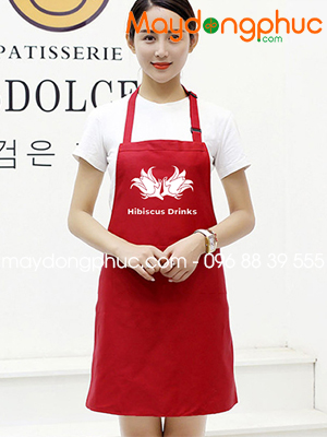 May tạp dề Quán Hibiscus Drinks