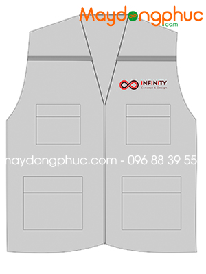 May áo gile màu xám Công ty Infinity Concept & Design