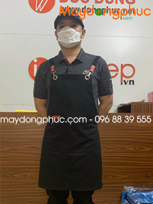 May tạp dề mẫu mới màu đen