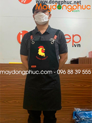 May tạp dề Quán Gà Mạnh Hoạch