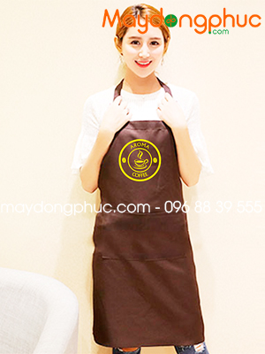 May tạp dề Quán Coffee AROMA
