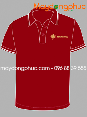 May áo phông màu đỏ đô Bạch Dương