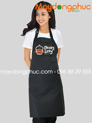 May tạp dề Quán Chicky Licky