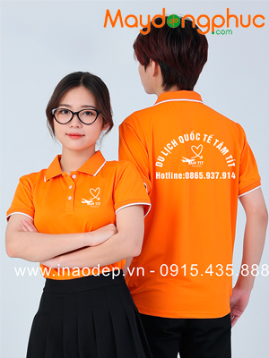 May áo phông cổ bẻ Công ty du lịch quốc tế Tâm Tít