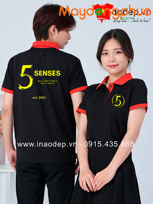 My áo phông cổ bẻ 5 Senses