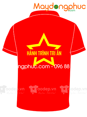 May áo phông màu đỏ Hành trình tri ân
