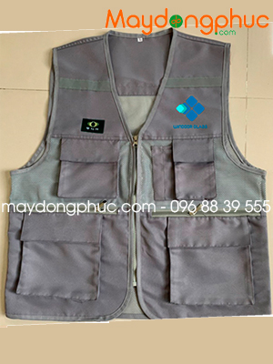 May áo gile màu xám Công ty Window Glass