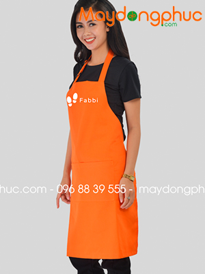 May tạp dề màu cam Fabbi