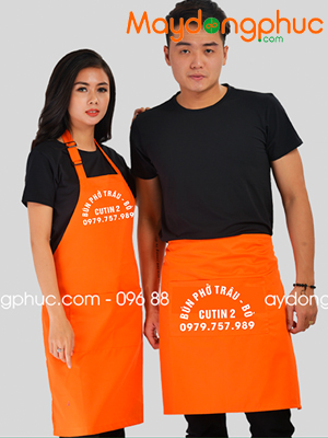 May tạp dề Quán Bún phở trâu - bò Cutin 2