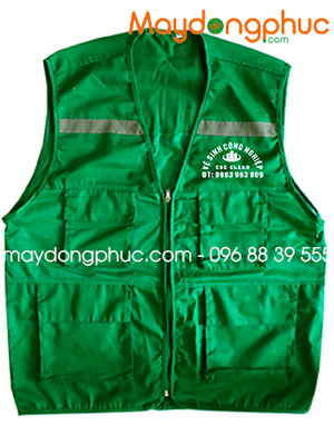 May áo gile Công ty Vệ sinh công nghiệp CSC Clean