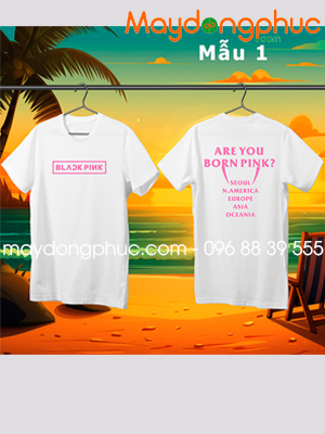 May áo phông màu trắng Blackpink
