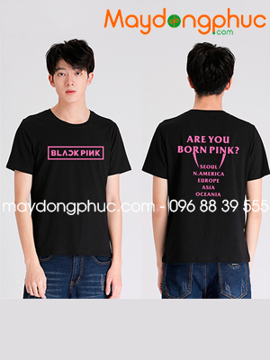 May áo phông màu đen Blackpink