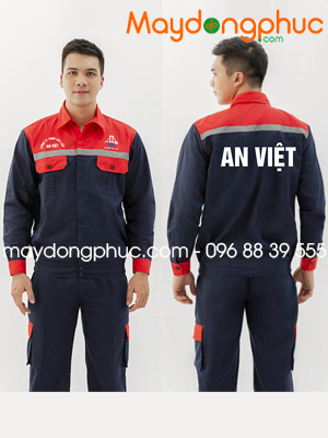 May đồng phục bảo hộ Công ty TNHH Xây lắp An Việt
