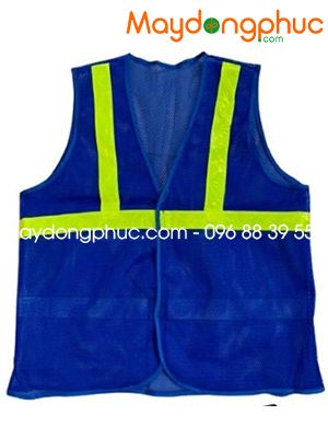 May đồng phục áo gile lưới công nhân