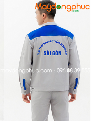 May đồng phục bảo hộ Công ty CP NC-UD hệ thống tự động hóa Sài Gòn