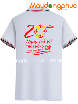 May áo Lớp kỉ niệm 20 năm Ngày trở về THCS Đồng Văn niên khóa 1999-2003