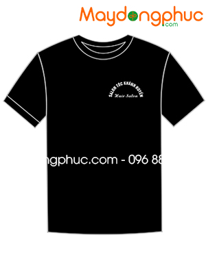 May áo phông màu đen Salon Tóc Khánh Huyền