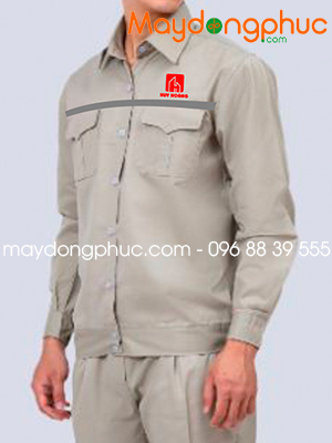 May đồng phục bảo hộ Công ty CP dịch vụ thiết kế và xây dựng Huy Hoàng