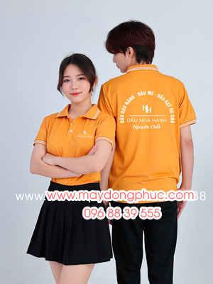May áo phông đồng phục Dầu Nhà Hạnh