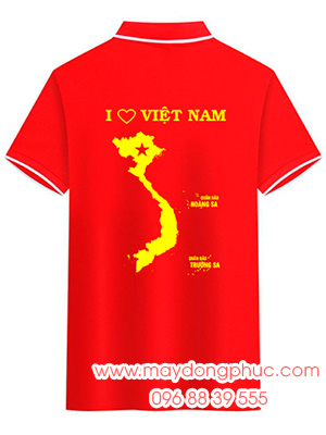 May áo cờ đỏ sao vàng I Love Việt Nam