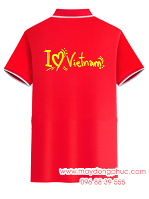 May áo phông in chữ I love VietNam