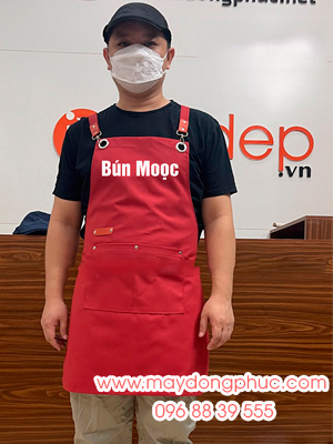 May tạp dề Quán Bún Mọoc