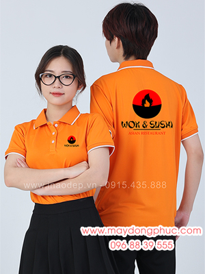 May áo phông Nhà hàng Châu Á Wok & Sushi