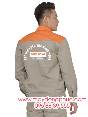 May đồng phục bảo hộ Công ty TNHH Keo Vữa Sông Hồng