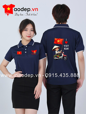 May Áo polo in kỉ niệm 80 năm 1945-2025 - I love VietNam