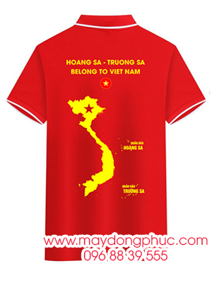 May áo cờ đỏ sao vàng Hoang Sa - Trương Sa Belong to Viet Nam