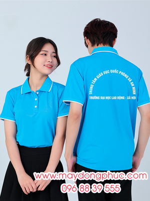 May áo phông Trung tâm Giáo dục Quốc phòng và An ninh Trường Đại học Lao động - Xã hội