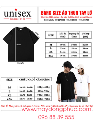 May áo thun tay lỡ form rộng
