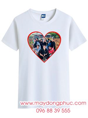 In ảnh nhóm lên áo