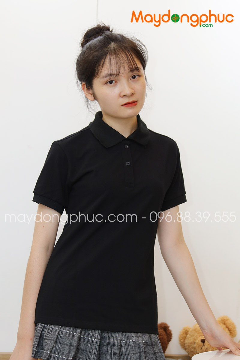 Áo phông polo màu đen | Ao phong