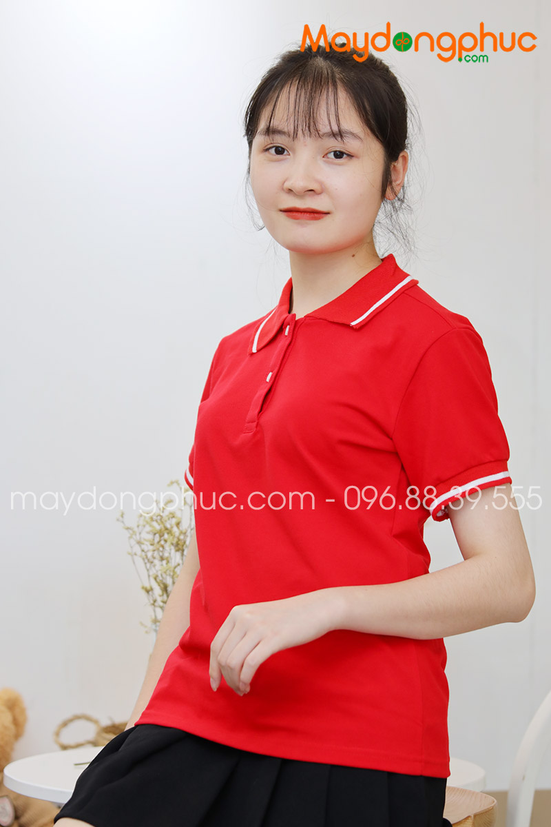 Áo phông polo màu đỏ | Ao phong